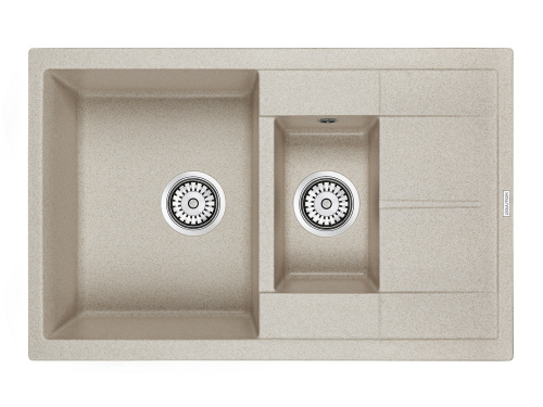 Кухонная мойка Paulmark FLUGEN 60/1,5 PM237850-BE 78х50 цвет бежевый